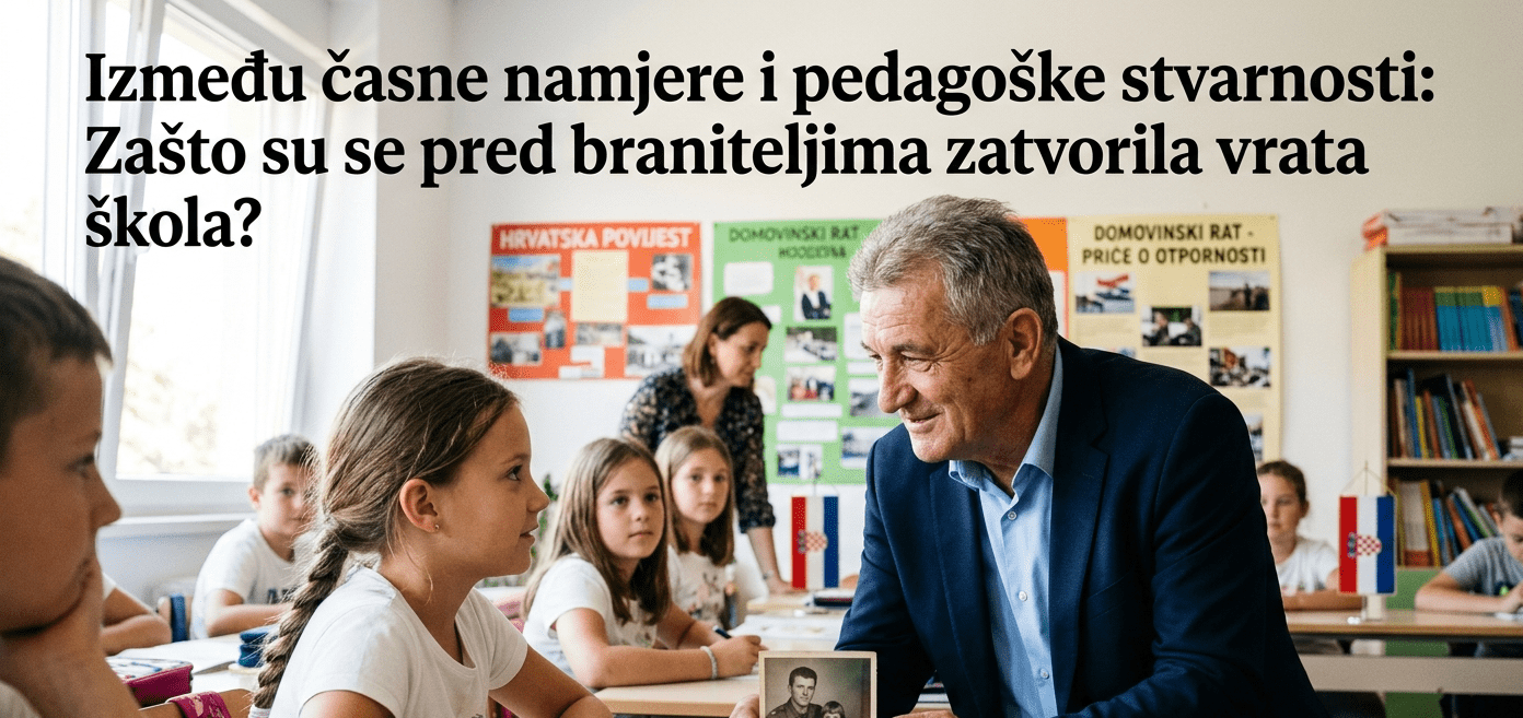 Hrvatski branitelj predaje u školi